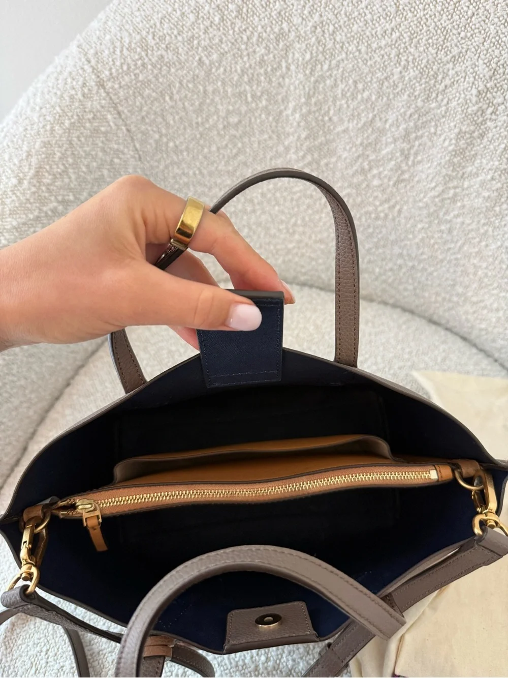 Tory Burch Small Perry Triple-Compartment Tote